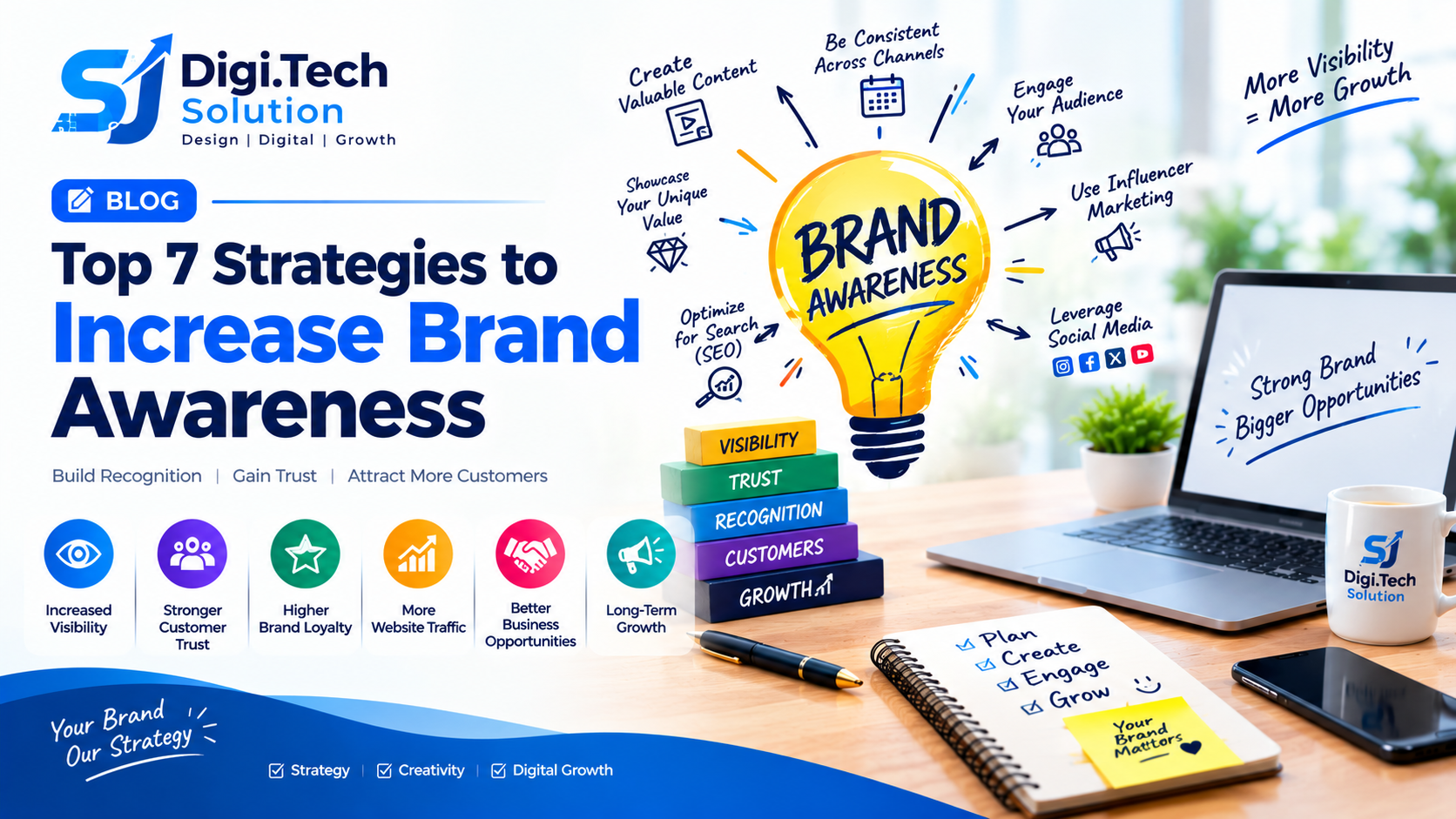 Top 7 Strategies to Increase Brand Awareness